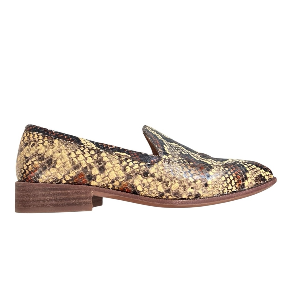 Madewell The Frances Loafer Multicolor Snake Embossed Leather Women's Size 8